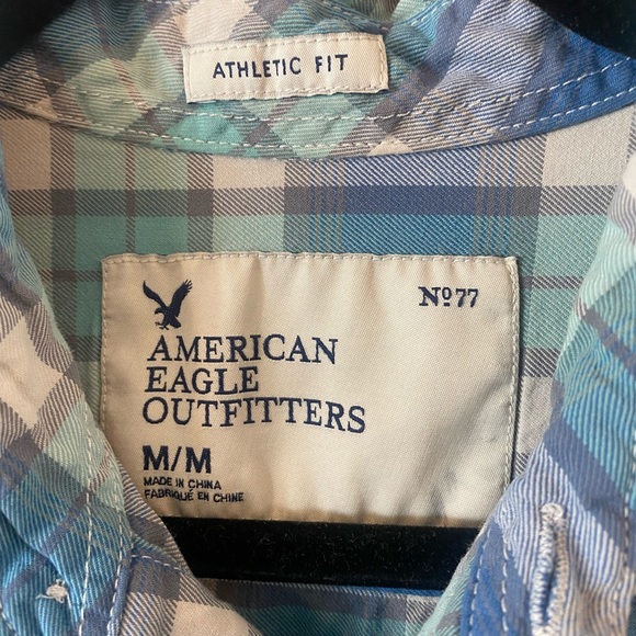American eagle plaid style button up shirt - Picture 3 of 4